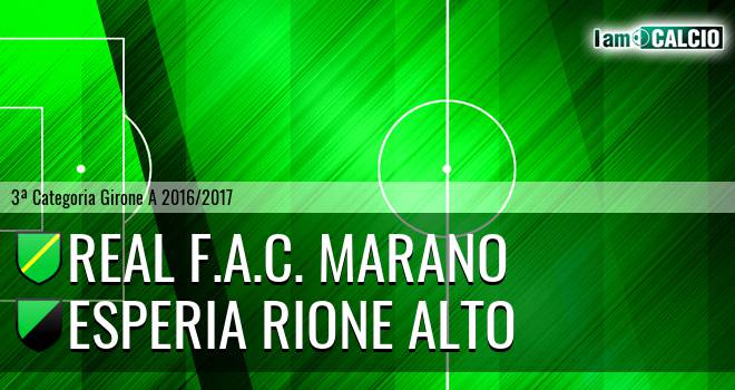 Real F.A.C. Marano - Esperia Rione Alto