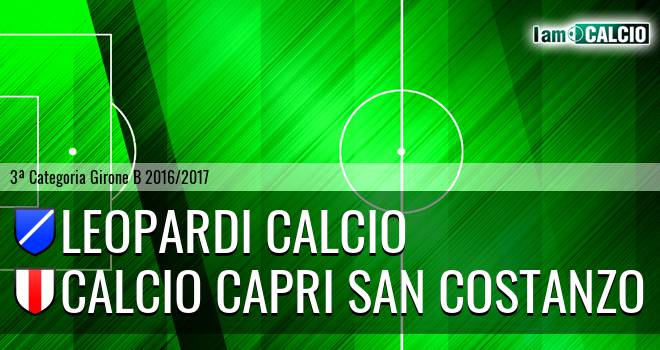 Leopardi Calcio - Calcio Capri San Costanzo