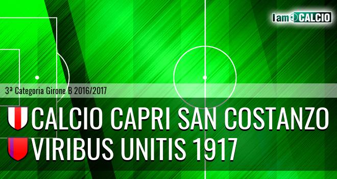 Calcio Capri San Costanzo - Viribus Unitis 1917