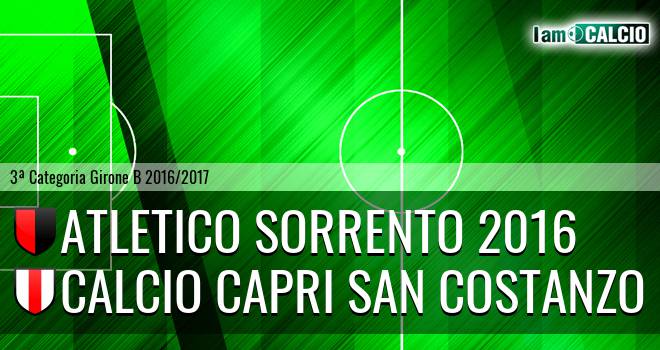 Atletico Sorrento 2016 - Calcio Capri San Costanzo