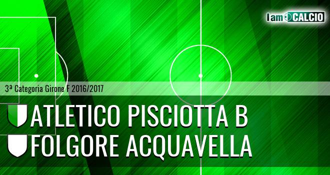 Atletico Pisciotta B - Folgore Acquavella