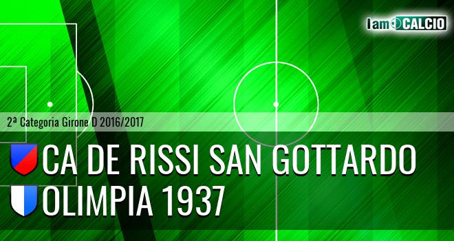 Ca De Rissi San Gottardo - Olimpia 1937