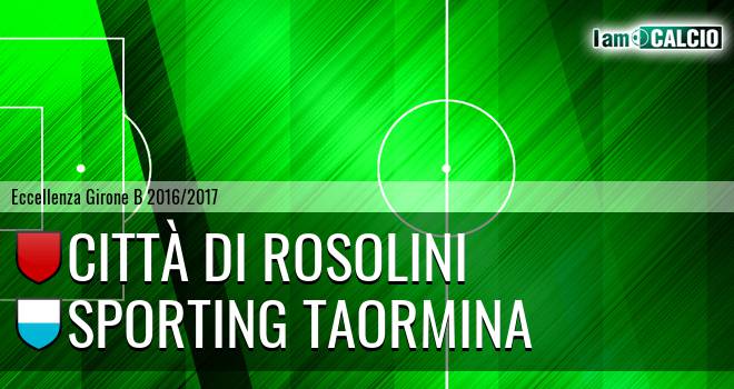 Città di Rosolini - Sporting Taormina