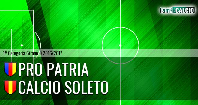 Pro Patria - Calcio Soleto