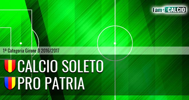 Calcio Soleto - Pro Patria