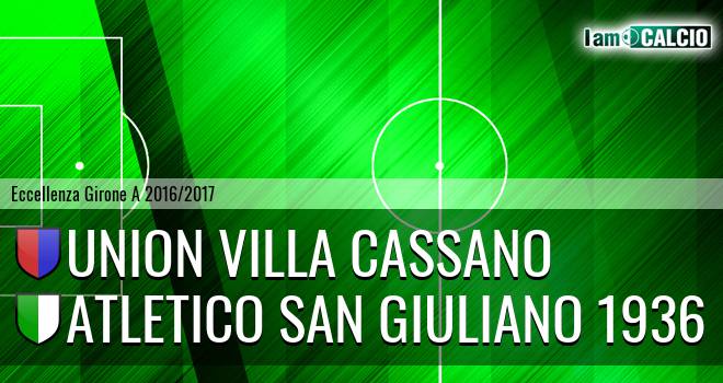 Union Villa Cassano - Atletico San Giuliano 1936