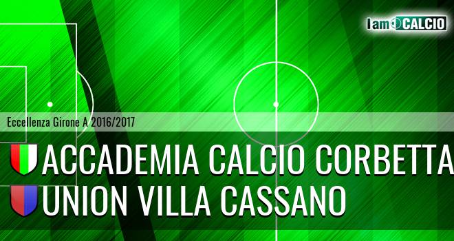 Accademia Calcio Corbetta Vittuone - Union Villa Cassano