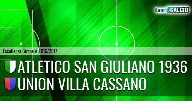 Atletico San Giuliano 1936 - Union Villa Cassano