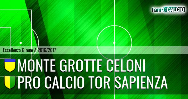 Monte Grotte Celoni - Pro Calcio Tor Sapienza