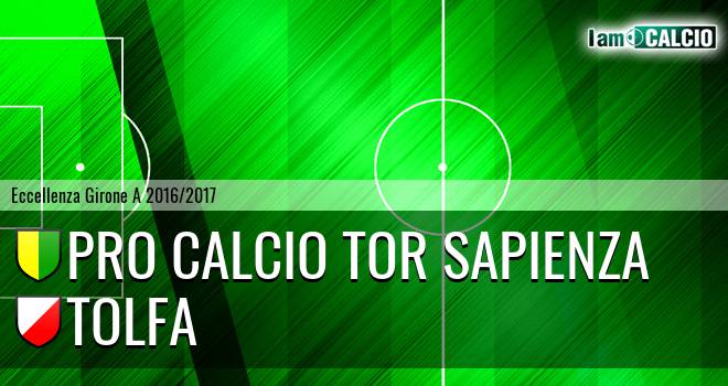 Pro Calcio Tor Sapienza - Tolfa