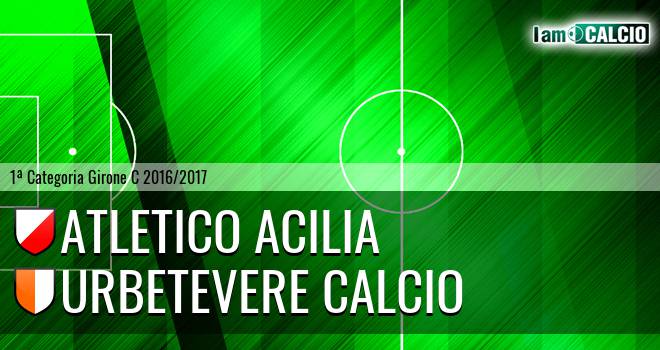 Atletico Acilia - Urbetevere Calcio