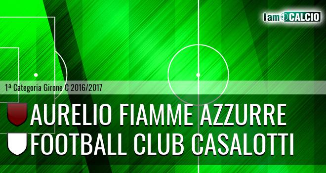 Aurelio Fiamme Azzurre - Football Club Casalotti