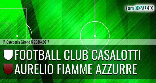 Football Club Casalotti - Aurelio Fiamme Azzurre