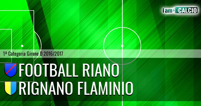 Football Riano - Rignano Flaminio