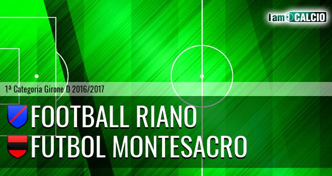 Football Riano - Futbol Montesacro