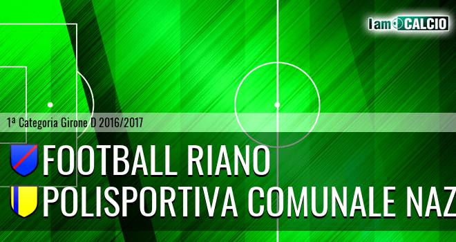 Football Riano - Polisportiva Comunale Nazzano