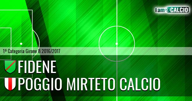 Fidene - Poggio Mirteto Calcio