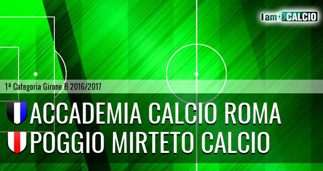 Accademia Calcio Roma - Poggio Mirteto Calcio