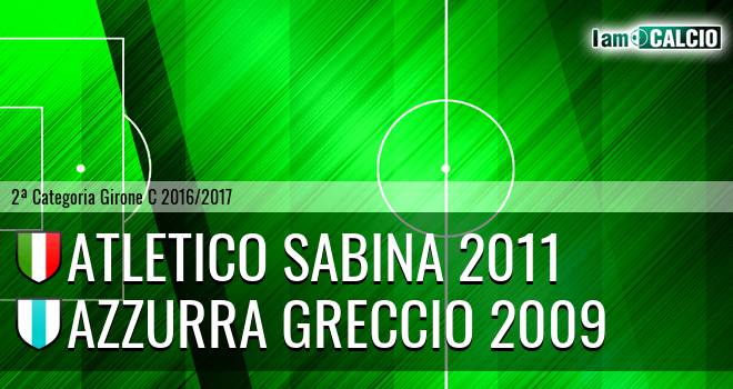 Atletico Sabina 2011 - Azzurra Greccio 2009