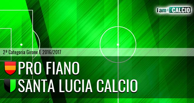 Pro Fiano - Santa Lucia Calcio