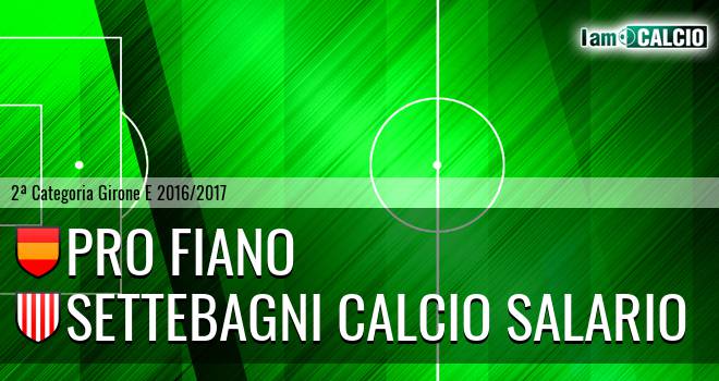 Pro Fiano - Settebagni Calcio Salario