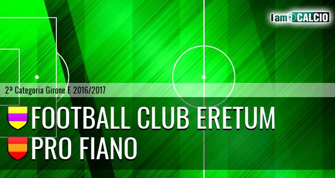 Football Club Eretum - Pro Fiano