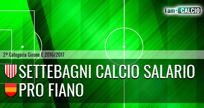 Settebagni Calcio Salario - Pro Fiano