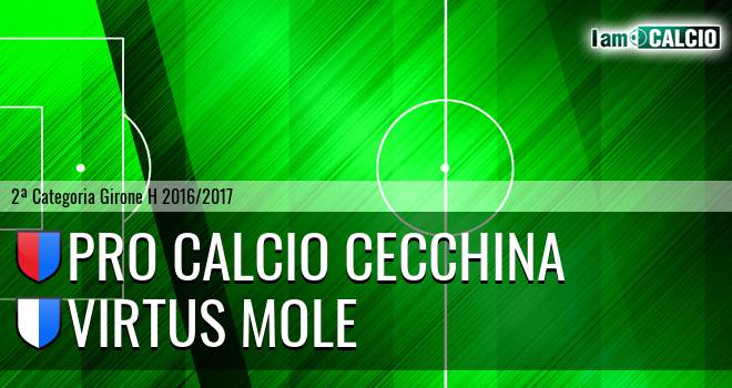 Pro Calcio Cecchina - Virtus mole