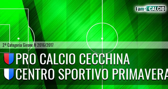 Pro Calcio Cecchina - Centro Sportivo Primavera