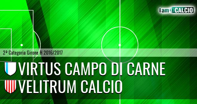 Virtus Campo Di Carne - Velitrum Calcio