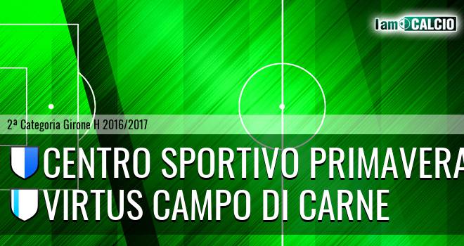 Centro Sportivo Primavera - Virtus Campo Di Carne