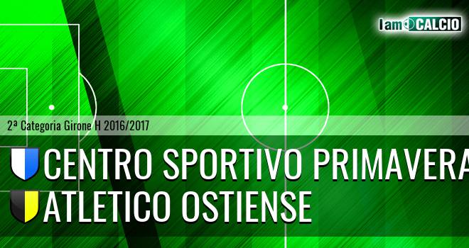 Centro Sportivo Primavera - Atletico Ostiense