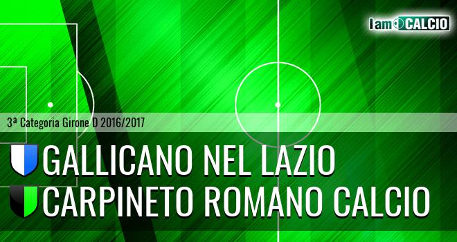 Gallicano Nel Lazio - Carpineto Romano Calcio