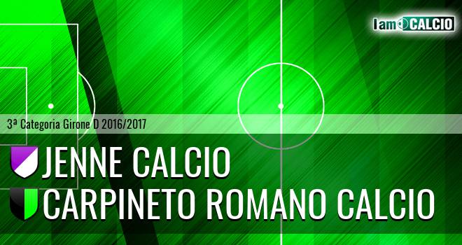 Jenne Calcio - Carpineto Romano Calcio