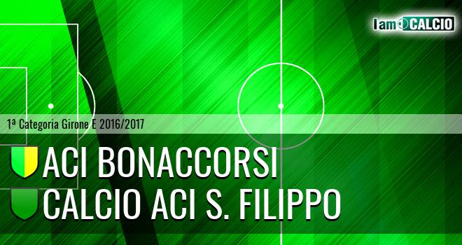 Aci Bonaccorsi - Calcio Aci S. Filippo