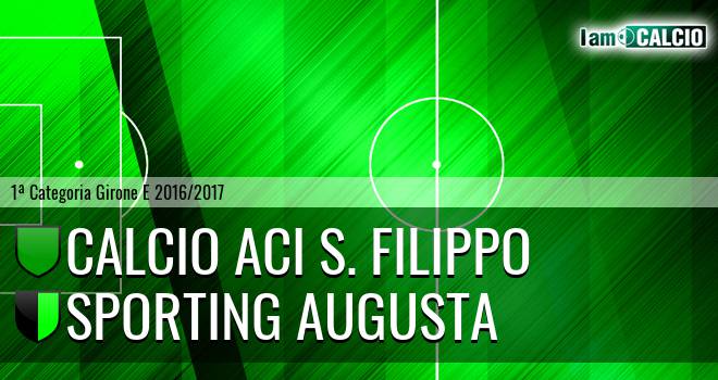 Calcio Aci S. Filippo - Sporting Augusta