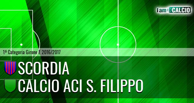 Scordia - Calcio Aci S. Filippo