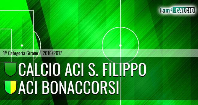 Calcio Aci S. Filippo - Aci Bonaccorsi