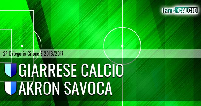 Giarrese Calcio - Akron Savoca