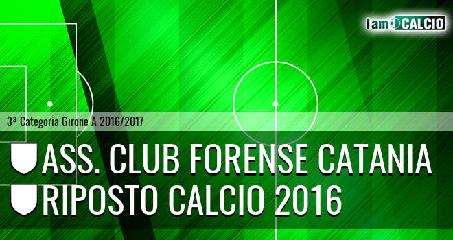 Ass. Club Forense Catania - Riposto Calcio 2016