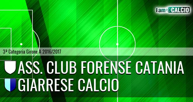 Ass. Club Forense Catania - Giarrese Calcio