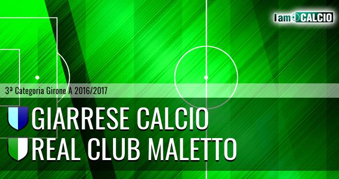 Giarrese Calcio - Real Club Maletto