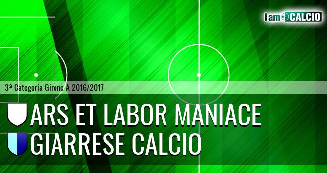 Ars Et Labor Maniace - Giarrese Calcio