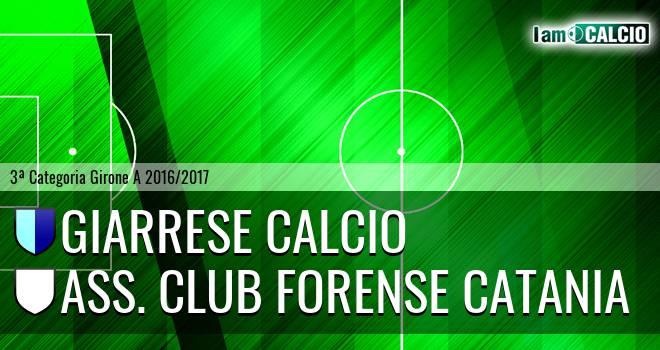 Giarrese Calcio - Ass. Club Forense Catania