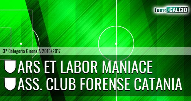 Ars Et Labor Maniace - Ass. Club Forense Catania