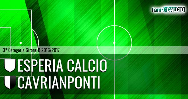 Esperia Calcio - Cavrianponti