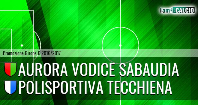 Aurora Vodice Sabaudia - Polisportiva Tecchiena