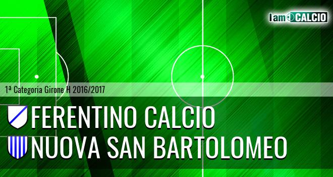 Ferentino calcio - Nuova San Bartolomeo