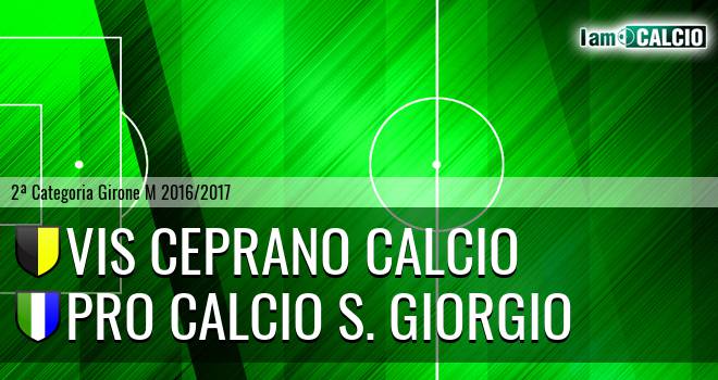 Vis Ceprano Calcio - Pro Calcio S. Giorgio