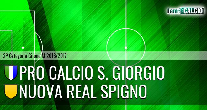 Pro Calcio S. Giorgio - Nuova Real Spigno